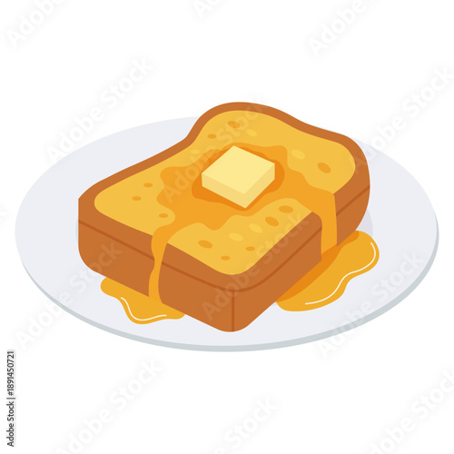 Traditional Hong Kong French Toast With Butter