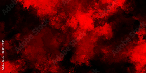 Dark red powder explosion cloud on black background. Abstract red and black grunge texture smoke. smoke fog misty texture overlay on dark black. paranormal red mystic smoke, clouds for movie.