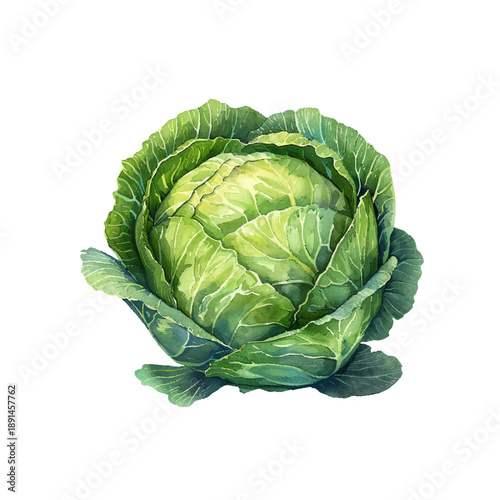 cabbage hand drawn vector illustration