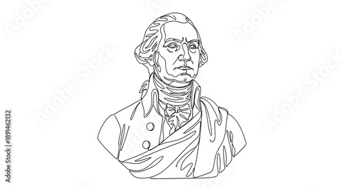 Wallpaper Mural Vintage illustration of a historic man Torontodigital.ca