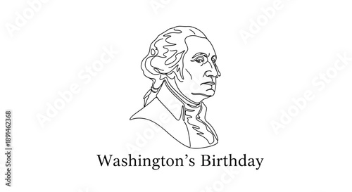 George Washington portrait illustration