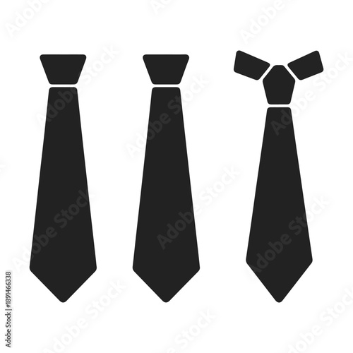 tie on white background