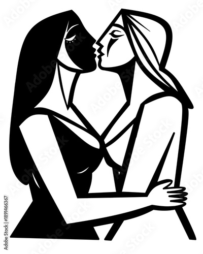 Kiss mujeres.