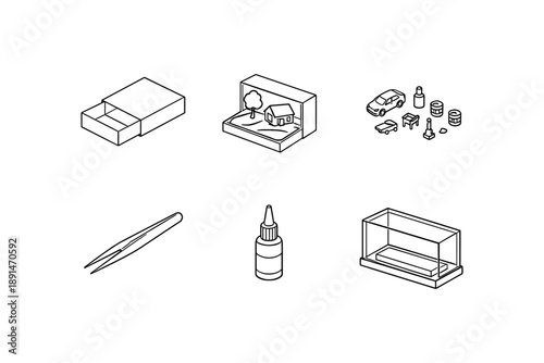 Miniature crafting essentials: tools and models for scale enthusiasts