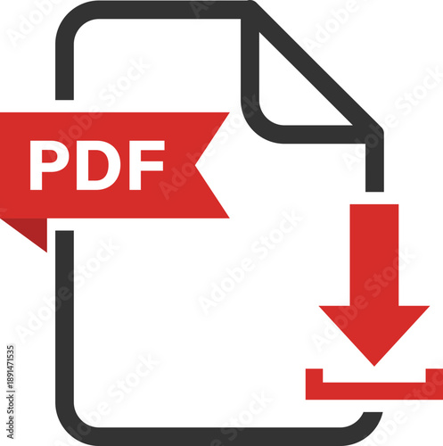 PDF download icon with red arrow