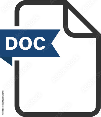 DOC file icon for word documents