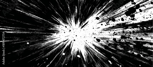 Old black cracked cement wall background with grungy texture design. vector scratched stone surface and dusty plaster crack background.