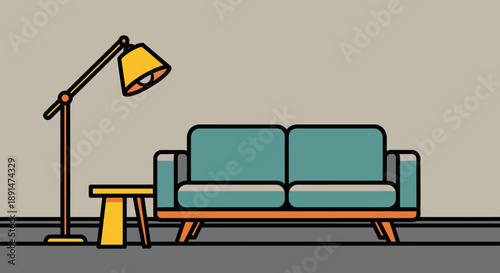 Modern Living Room Furniture Set.