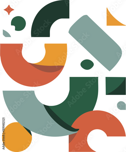 Abstract Eid al Fitr Celebration with Modern Islamic Design