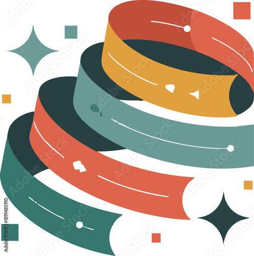 Abstract Eid al Fitr Celebration with Modern Islamic Design