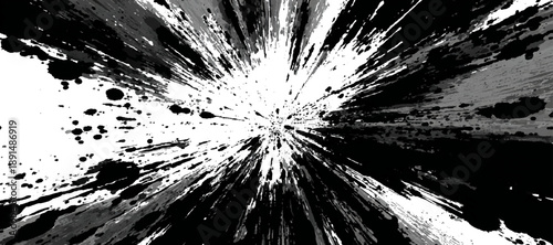 Old black cracked cement wall background with grungy texture design. vector scratched stone surface and dusty plaster crack background.