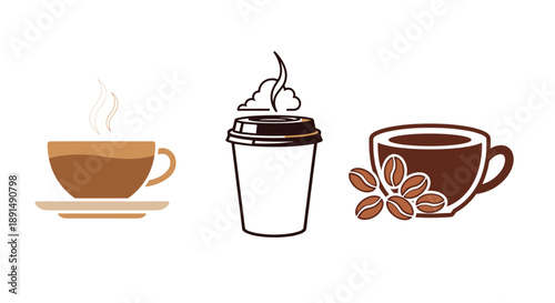 Coffee Icons: Expressing Aroma Consumption and Coffee Culture in Simple Designs