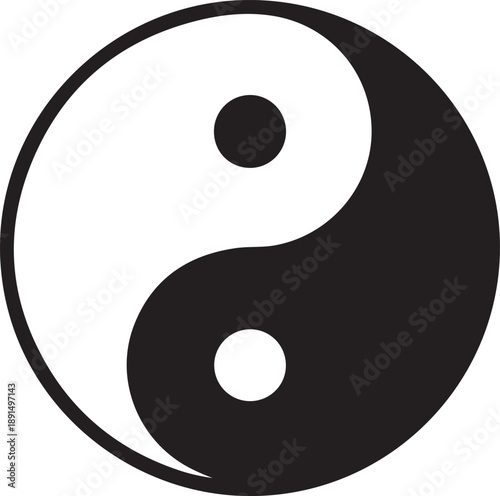 Yin Yang Balance Symbol
Yin-Yang Harmony Icon
Taoism Balance Emblem