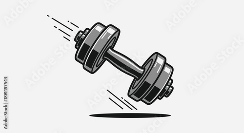 Dumbbell in motion