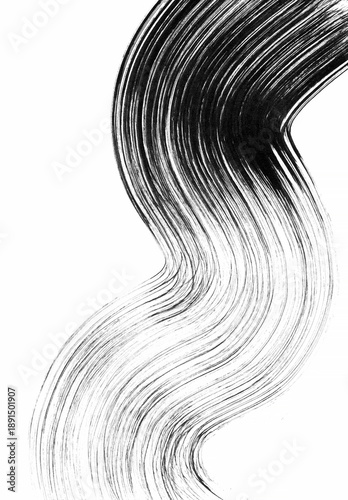 Abstract background. Black ink brush strokes, patterns, posters, cover.	