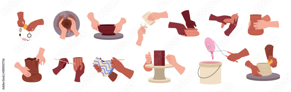 Fotografia Potters hands