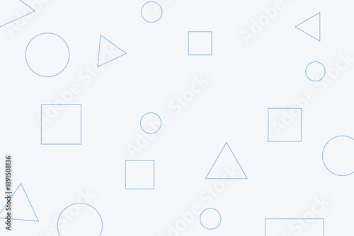 くすみブルーのシンプルな幾何学模様 背景イラスト