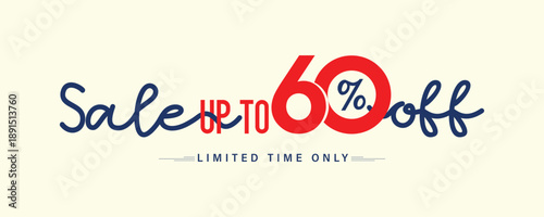 sale up to 60% off, discount offer,  60% off