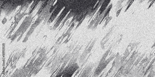 Abstract monochrome textured background with diagonal streaks and grainy noise effect, evoking a sense of movement and dynamic energy for graphic design and digital art applications