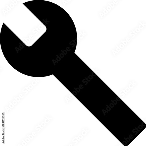 設定を表すスパナのシンプルなアイコン