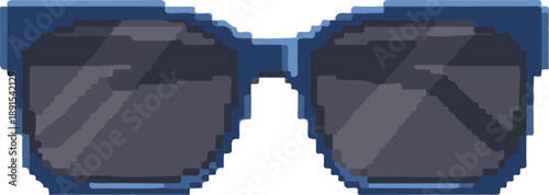 Retro Pixel Art Sunglasses Icon