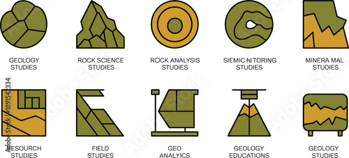 Geology Studies Icons