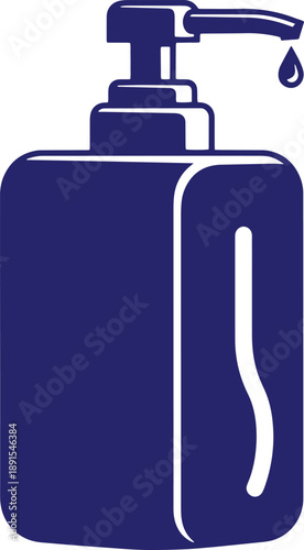 Lotion pump bottle silhouette vector, for soap or sanitizer