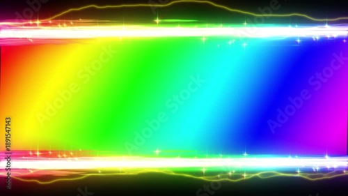 カラフルな虹色のカットイン風のエフェクト背景の動画