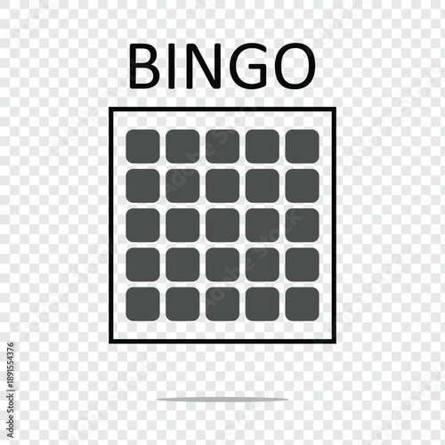 Bingo board icon. Lottery tickets sign. Lotto bingo cards symbol. flat style. Vector illustration. EPS 10 .