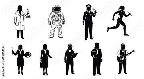 Different professions and occupations of people