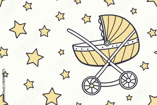 baby carriage in the stroller