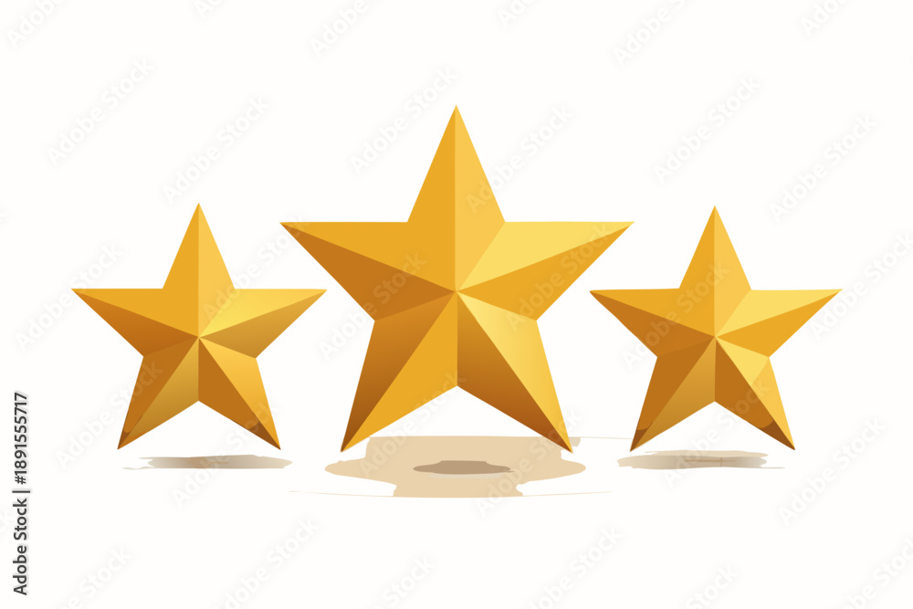 Obraz premium gold star on white