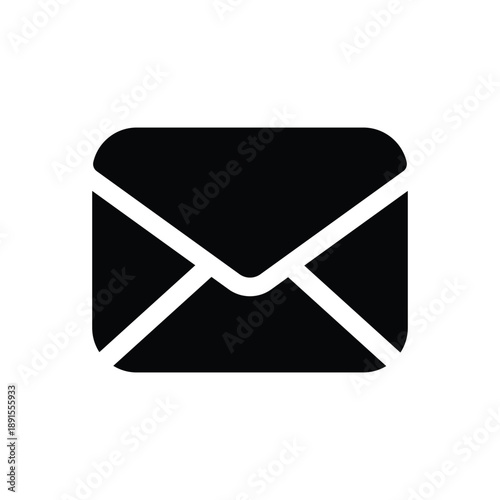 Mail Envelope Icon — Email Message, Contact and Communication Symbol Vector
