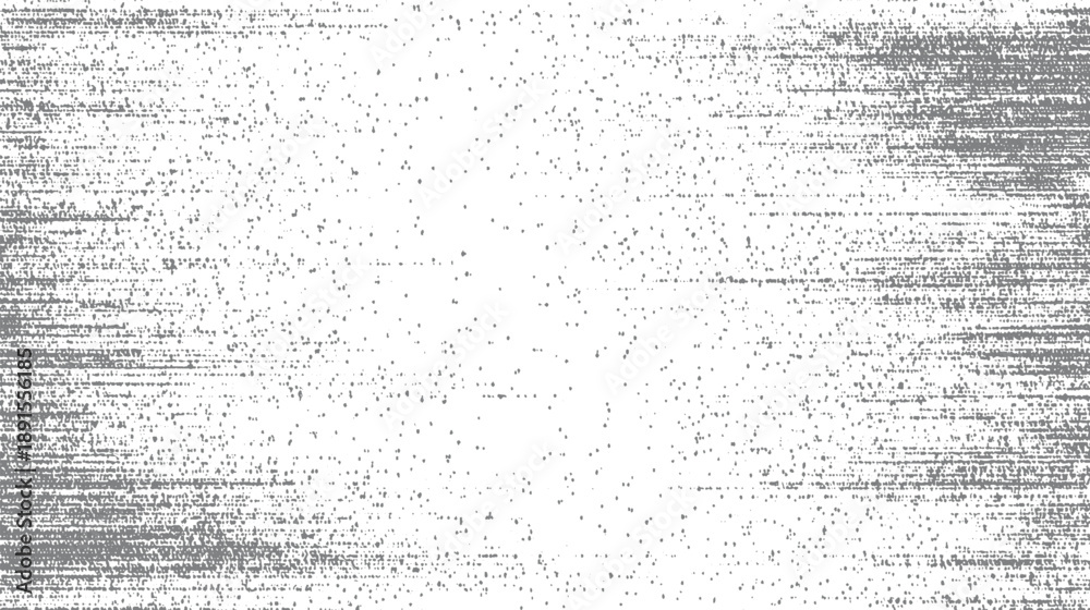 Fototapeta premium Abstract pattern of scattered grey dots and horizontal lines on a white background