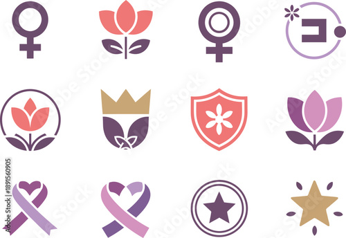 Female Empowerment Icons