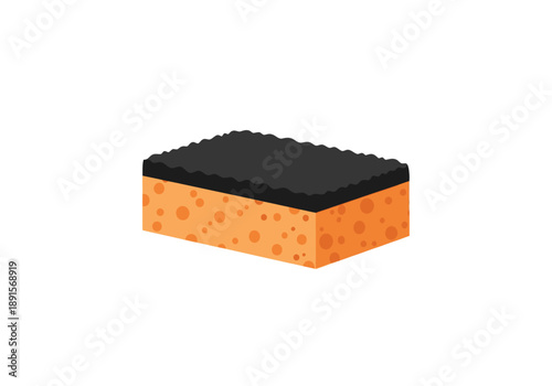 Brown Makeup Sponge Beauty Tool.