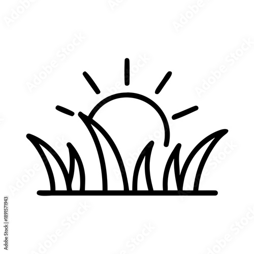 The sun sets behind the blowing wisps of tall grasses that serve as the fishing cats hideout in Sam Roi Yod, Thailand.
