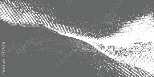 Abstract textured gray and white pattern with diagonal lines and granular details