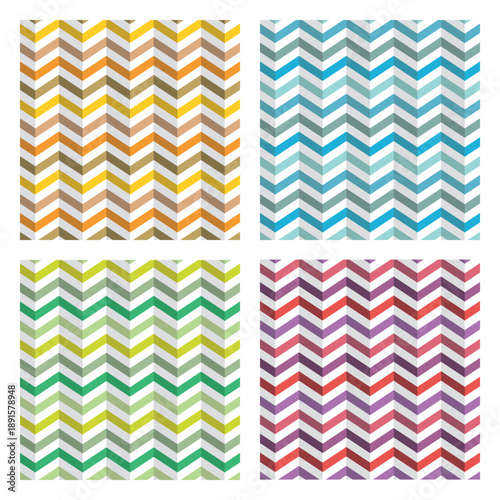 Collection of four tapestry or fabric patterns