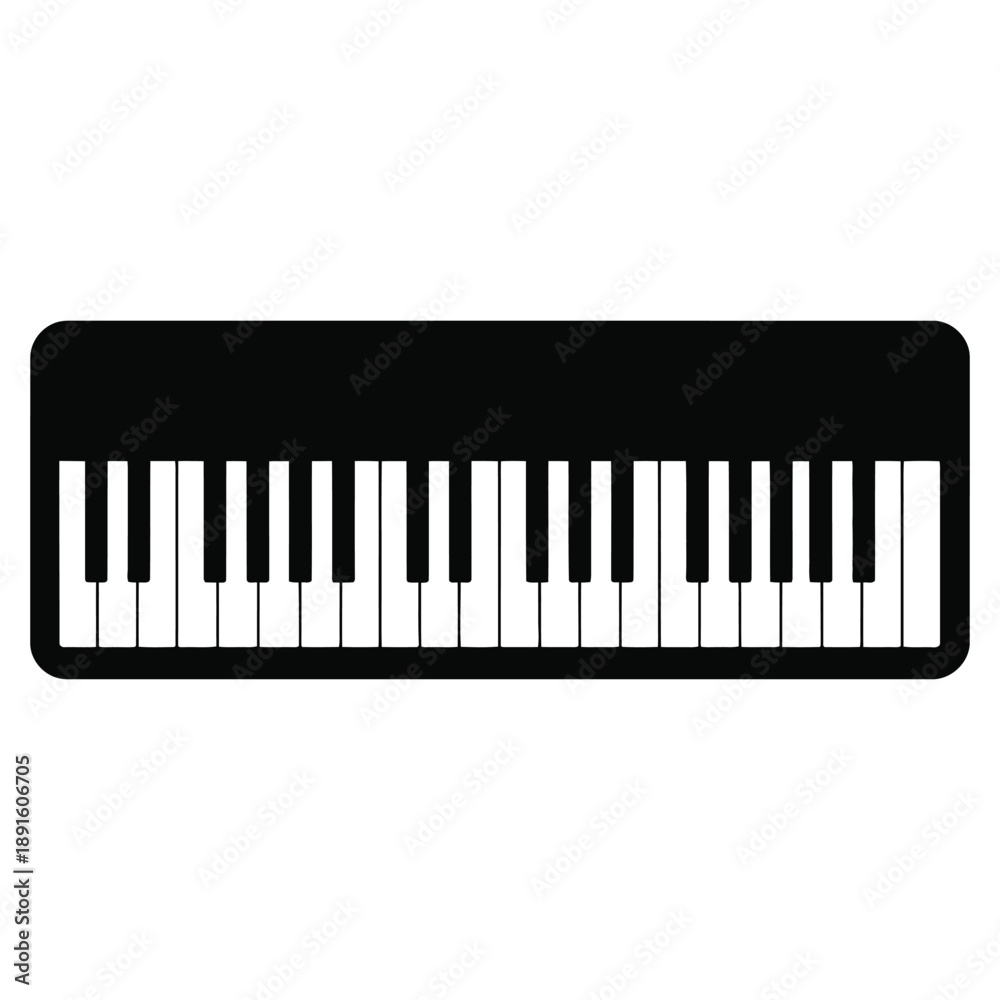 Fototapeta premium piano keys vector illustration