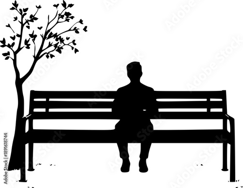 Outsider Concept Person Away from the Crowd