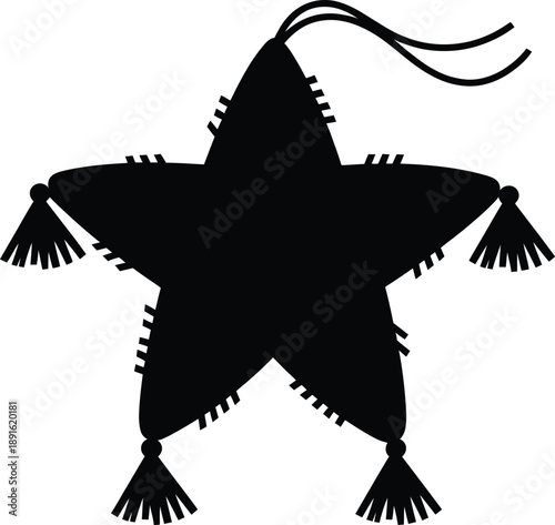 Decorative star ornament with tassels