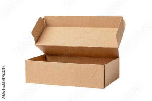 Open cardboard box, light brown, empty (1)