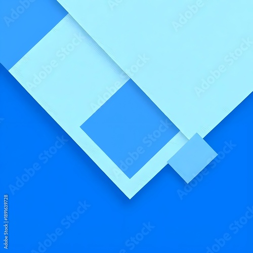 Free Download Abstract Minimalist Background with Vibrant Blue Geometric Layers and Translucent Overlapping Shapes - GFXLoad