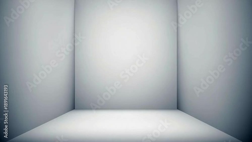 Wallpaper Mural Empty White Room with Bright Lighting. Torontodigital.ca