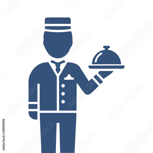 Vector graphic of a hotel service bell, representing customer care and responsive assistance in the hospitality industry.