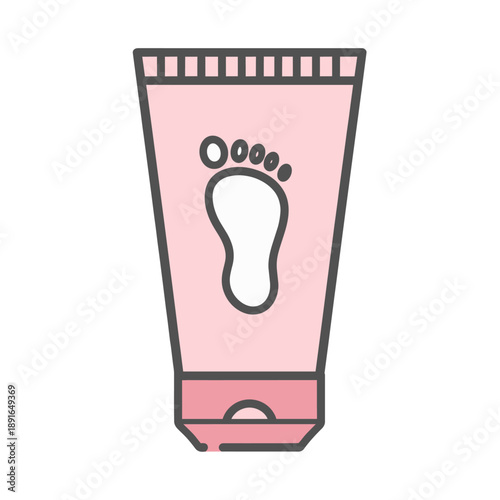 Krem do stóp ilustracja