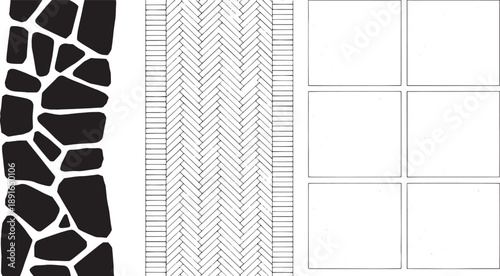 Abstract texture design features an assortment of intricate patterns that create a visually appealing artistic presentation.