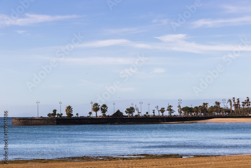 Cityscape of Arrecife, capital of Lanzarote.