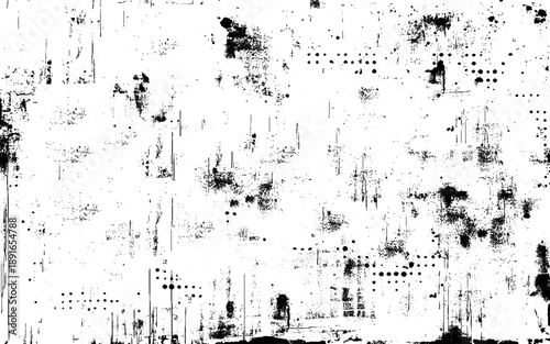 Subtle halftone vector texture overlay. Monochrome abstract splattered background.